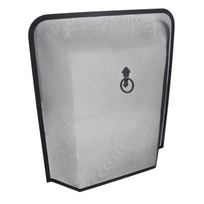 AB Tools Fire Guard Black Spark Guard Freestanding Fireside Fine Mesh Protector Screen - image 1