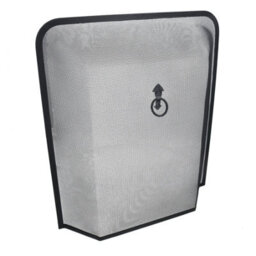 AB Tools Fire Guard Black Spark Guard Freestanding Fireside Fine Mesh Protector Screen