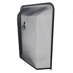 AB Tools Fire Guard Black Spark Guard Freestanding Fireside Fine Mesh Protector Screen - thumbnail 3