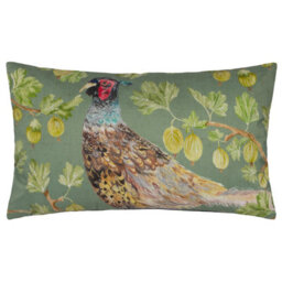 Evans Lichfield Grove Pheasant Uv & Water Resistant Outdoor Polyester Filled Cushion