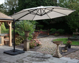 Royalcraft Ivory 3.5M Led Cantilever - Grey Pole, 56 Led Strip Lights - thumbnail 2
