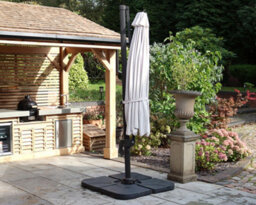 Royalcraft Ivory 3.5M Led Cantilever - Grey Pole, 56 Led Strip Lights - thumbnail 4