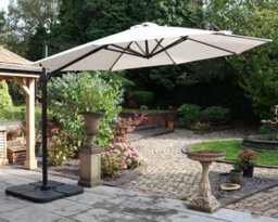 Royalcraft Ivory 3.5M Led Cantilever - Grey Pole, 56 Led Strip Lights - thumbnail 3
