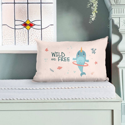 rucomfy Beanbags Rucomfy Under The Sea Cushion 50X30Cm - Soft Decorative Throw Pillow For Kids - image 1
