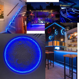 Brightex LED Brightex 20M Cob Led Strip Light 220V Flexible Super Bright Blue Led Tape With Connector For Indoor & Outdoor Lighting - thumbnail 5
