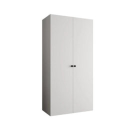 Arte Parma I Hinged Door Wardrobe 100 Cm In White - Bright Minimalist Wardrobe With Soft-Close Comfort - thumbnail 2
