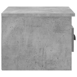 Berkfield Wall-Mounted Bedside Cabinet Concrete Grey 41.5X36X28Cm - thumbnail 7