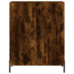Berkfield Elegant Highboard Smoked Oak 69.5X34X180 Cm Engineered Wood - thumbnail 8