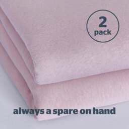 Silentnight Safe Nights Moses Basket Fitted Sheet, Pink, Pack Of 2 - thumbnail 5