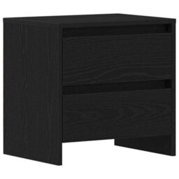 Berkfield Bedside Cabinet Black Oak 45X34X44,5 Cm Engineered Wood - thumbnail 2