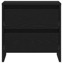Berkfield Bedside Cabinet Black Oak 45X34X44,5 Cm Engineered Wood - thumbnail 6