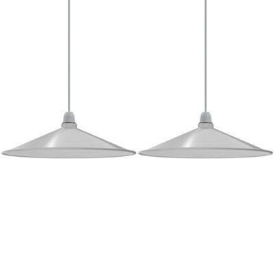 2Pack Cone Lamp Shade Pendant Light Fixtures 22Cm Metal Replacing Hanging Lampshade - image 1