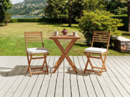 Beliani Set Of 2 Garden Chair Cushions Fiji 29 X 38 Cm Off-White - thumbnail 2