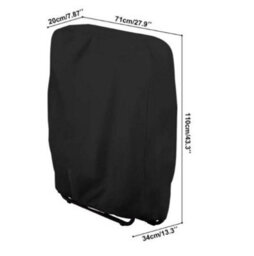 2Pcs Folding Garden Chair Cover - Waterproof Protective For - thumbnail 4