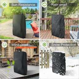 2Pcs Folding Garden Chair Cover - Waterproof Protective For - thumbnail 5