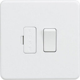 Screwless 13A Switched Fused Spur Unit - Matt White - thumbnail 2