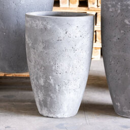 Jōbū Jobu Home - 100Cm Xxl Tall Concrete Vase Planter For Trees - 172L Vessara - Onyx Dusk (Charcoal Black Grey) - thumbnail 4