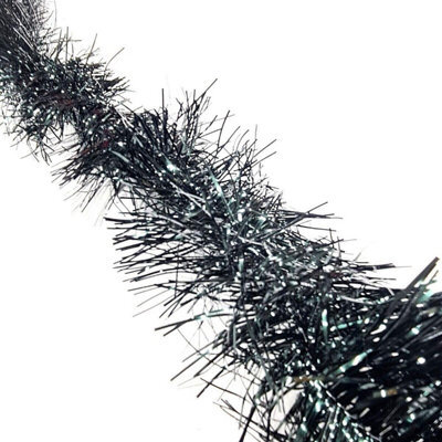 HSD Fine Dark Green Tinsel Garland - 2M (6.5Ft), Festive Christmas & Party Decoration, Mantel & Home Decor - image 1