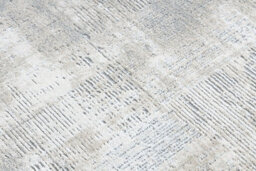 RugsX Modern Carpet Tuls Structural, Fringe 51231 Vintage Ivory / Grey 80X150 Cm - thumbnail 5