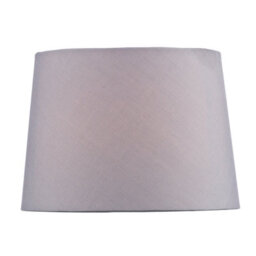DAR Wickford Grey Cotton Tapered Drum Shade 20Cm