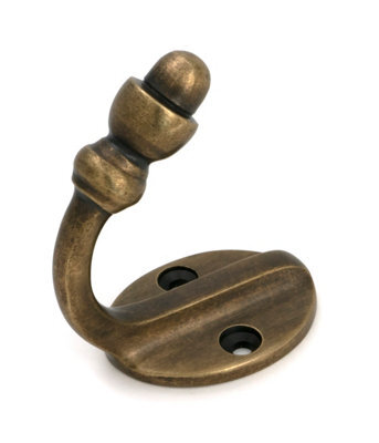 From The Anvil Burnished Brass Single Coat Hook - image 1