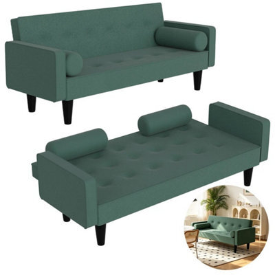 Fabric Sofa Bed 3 Seater Click Clack Living Room Recliner Couch Sofa Living Room - image 1