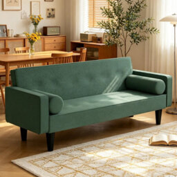Fabric Sofa Bed 3 Seater Click Clack Living Room Recliner Couch Sofa Living Room - thumbnail 5