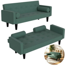 Fabric Sofa Bed 3 Seater Click Clack Living Room Recliner Couch Sofa Living Room - thumbnail 1