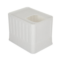 Thehotsale Foldable Cat Litter Box With Lid Extra Large Space Closed Smell Proof Anti Splashing Cat Toilet With Scoop Grey - thumbnail 5