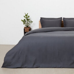 panda London Bamboo & French Linen Complete Bedding Set Slate Grey - thumbnail 2
