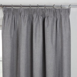 "Sundour Eclipse Blackout Pencil Pleat Curtains Grey 90X72""" - thumbnail 2