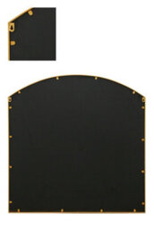 Mirroroutlet The Arcus Gold Framed Arched Window Garden Mirror 100 X 100Cm - thumbnail 4