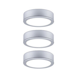 Paulmann 93092 Led Furniture Luminaire Set Pukk Round Incl. 3X3.5W Cabinet Light Chrome Matt Plastic 2700K - thumbnail 2