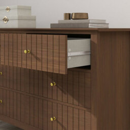 Melody Maison Large 6 Drawer Chest Of Drawers - Hales Dark Wood Range - thumbnail 5