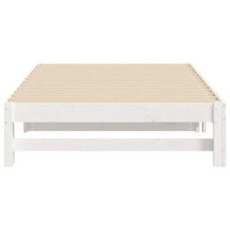 Berkfield Pull-Out Day Bed White 2X(100X200) Cm Solid Wood Pine - thumbnail 9
