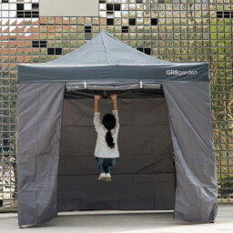 Gr8 Garden Commercial Grade Grey Pop Up Gazebo Waterproof Heavy Duty Market Stall Tent 3X3M - thumbnail 7