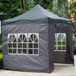 Gr8 Garden Commercial Grade Grey Pop Up Gazebo Waterproof Heavy Duty Market Stall Tent 3X3M - thumbnail 8