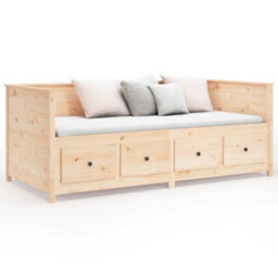 Vidaxl Day Bed Without Mattress 90X190 Cm Single  Solid Wood Pine - thumbnail 5