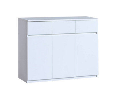 Arte Arca Ar6 Sideboard Cabinet 120Cm - Sleek And Functional, H940mm W1200mm D400mm In Arctic White - image 1