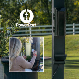 Backyard Discovery Sarasota Louvered Steel Outdoor Patio Pergola With Powerport 4.3M X 3M (14Ft X 10Ft) - thumbnail 6