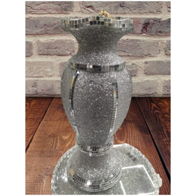 40Cm Luxury Flower Vase Ceramic Flowers Pot Centerpiece Mirror Vase 029