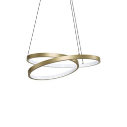 Ideal Lux Luminosa Oz Integrated Led Pendant Ceiling Light Brass 4350Lm 3000K - thumbnail 1