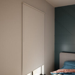 GoodHome Boreas Corded Off White Blackout Roller Blind (W)160Cm (L)180Cm - thumbnail 1