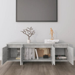 Walplus Tv Cabinet Concrete Grey 120X30X40.5 Cm Engineered Wood - thumbnail 3