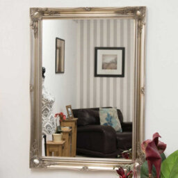 Mirroroutlet Hamilton Vintage Silver Antique Design Wall Mirror 107 X 76 Cm - thumbnail 1