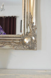 Mirroroutlet Hamilton Vintage Silver Antique Design Wall Mirror 107 X 76 Cm - thumbnail 3