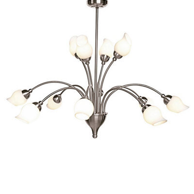 Luminosa Lighting Luminosa Rimini Pendant 12 Light G9 Satin Chrome - image 1