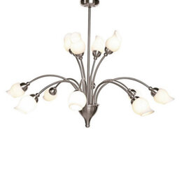 Luminosa Lighting Luminosa Rimini Pendant 12 Light G9 Satin Chrome - thumbnail 1