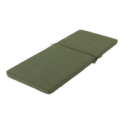GoodHome Tiga Olive Green Outdoor Rectangular High Back Seat Cushion (L)108Cm X (W)45.5Cm - image 1