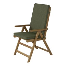 GoodHome Tiga Olive Green Outdoor Rectangular High Back Seat Cushion (L)108Cm X (W)45.5Cm - thumbnail 5